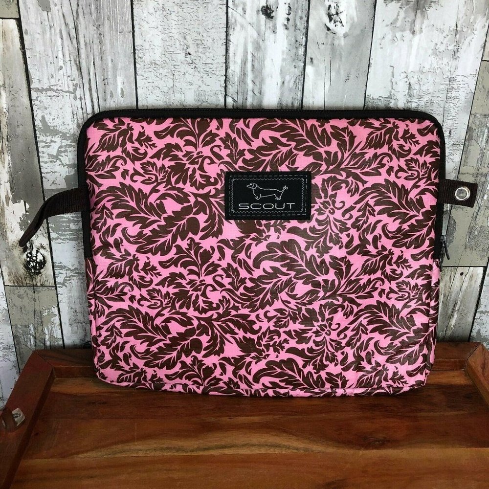 SCOUT PINK BROWN TABLET LAP TOP BAG